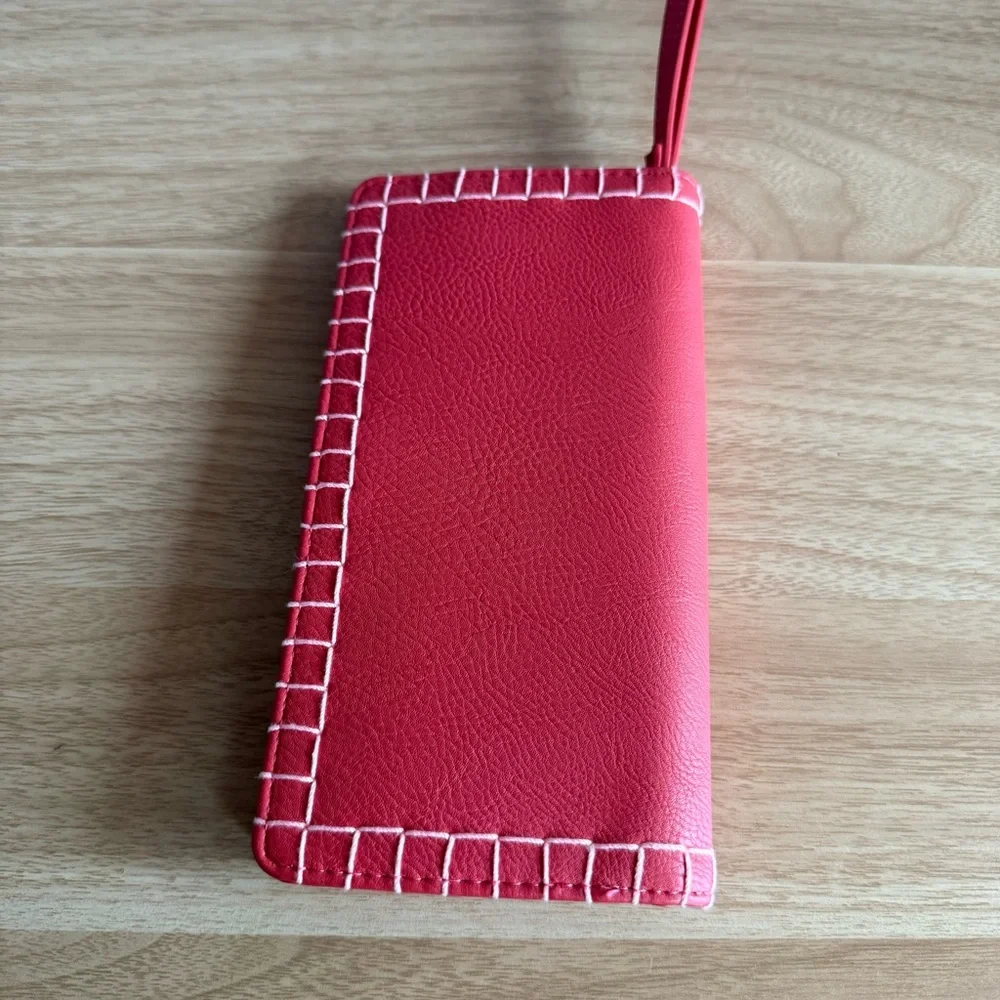 Red Faux Leather‎ Women's Wallet